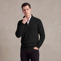 Pull en tricot de haute qualité, pull jacquard décontracté d'hiver avec logo, pull d'hiver à fermeture éclair quart de tour