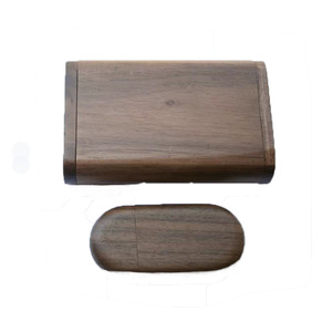 Clé USB 2.0 en bois écologique – Chiffrée, haute vitesse, en stock, coffret avec options noyer, érable, bambou - Product Image 1
