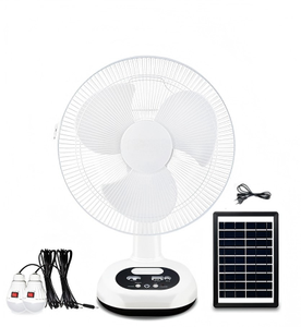 Ventilador de Mesa con Carga Solar para Exteriores a Bajo Precio, Ventilador Portátil con Panel Solar para Automóvil - Product Image 3