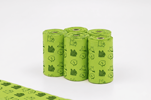 ถุงเก็บอุจจาระสุนัขแบบหนาพิเศษ 18 ม้วน ย่อยสลายได้ พร้อมที่เก็บสายจูง - Product Image 4