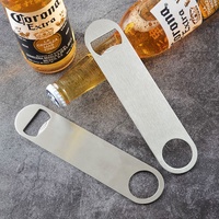 Cadeau d'affaires de tailles différentes LOGO personnalisé en acier inoxydable blanc vierge Sublimation Bière Décapsuleur