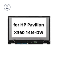 Rakitan Bezel layar sentuh LCD LED HD FHD, untuk Laptop L96515-001 baru seri HP Pavilion X360 14-dw 14m-dw L96516-001
