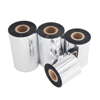 Produsen Pabrik Pita Resin Lilin Transfer Termal 40/50/60/70/80/90/100/110Mm * 300M untuk Printer Barcode