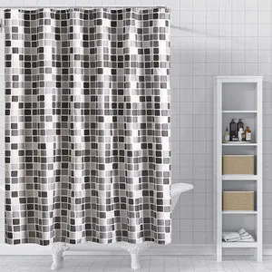 Customized Design Developed Popular Product High Quality Polyester Waterproof Shower Curtains For Wash In bathroom curtain