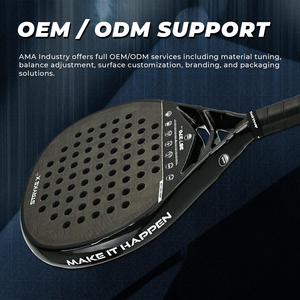 Raquette de padel personnalisée de qualité supérieure fabriquée en usine, <span class=keywords><strong>Stryke</strong></span> JP91 Hybrid Teardrop 24K carbone, puissance explosive avec précision et stabilité - Product Image 2