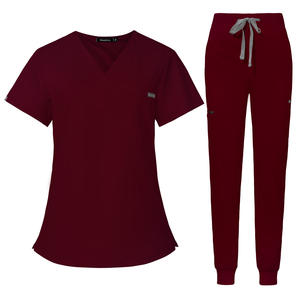 Tenues médicales unisexes à manches courtes élastiques pour hôpital, salon de beauté, bloc opératoire, lavage des mains – Marque Jinteng – En stock - Product Image 5