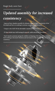 110V 220V populaire basse rétention ménage presse française brassage à la main moulin à café 48mm conique fraise moulin à café doseur unique - Product Image 5