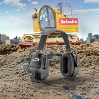 Casque audio professionnel étanche à réduction de bruit ENC, circum-auriculaire, avec Bluetooth 5.5 et APT-X, câble de 2 m, pour utilisation sur chantier