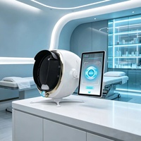 Analyseur de peau du visage, machine d'analyse de la peau par IA pour tester le sébum, les pores, la pigmentation, les rides, l'acné, l'hydratation et le type de peau