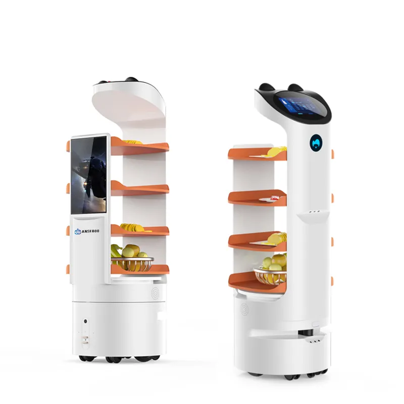 Anseboo Autonomous delivery robot Restaurant Waiter Service Robot for restaurant coffee shop hotel and fast food shop