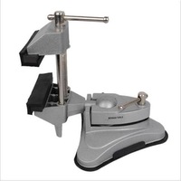 Base en caoutchouc TEBAK Pivots portables en aluminium pour le travail du bois Étau d'établi à vide multi-angles