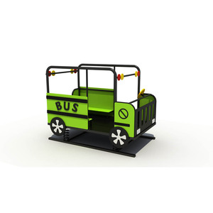 Aire de jeux extérieure de haute qualité sur le thème <span class=keywords><strong>du</strong></span> bus commercial TIGER, en plastique PE, équipement de parc d'attractions pour enfants - Product Image 2