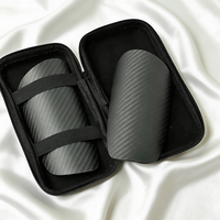 Protège-tibias de football en fibre de carbone pour adultes - Conception flexible, fermeture à boucle, protection complète