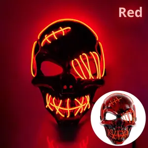 Máscara <span class=keywords><strong>de</strong></span> Pirata <span class=keywords><strong>de</strong></span> un Ojo con Luz LED, Máscara <span class=keywords><strong>de</strong></span> Halloween con Sangre, <span class=keywords><strong>Terror</strong></span>ífica, Gran Venta - Product Image 6