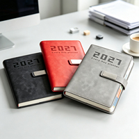 OEM Premium 2027 Wochen- und Monatsplaner Englisch Französisch Spanisch Tagebuch Notizbuch PU-Einband Journal Mit LOGO