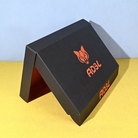 Boîte d'expédition personnalisée en carton ondulé kraft biodégradable FSC, pliable, impression recto-verso, pour envoi postal