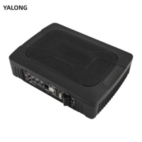 Subwoofer actif mince 6x9 pouces en alliage d'aluminium, haut-parleur de basses alimenté pour voiture, sous le siège, audio de voiture, OEM ODM, directement de l'usine