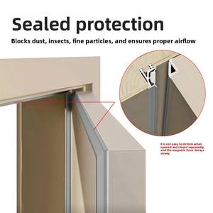 Bande d'étanchéité magnétique personnalisée insonorisante, coupe-vent, anti-poussière, anti-collision, silencieuse, style américain, pour <span class=keywords><strong>porte</strong></span> intérieure en bois, 45 degrés - Product Image 3