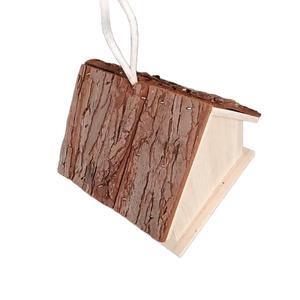 บ้านนกไม้ทรงสามเหลี่ยมน้ำหนักเบาเรียบง่ายสำหรับแขวนกลางแจ้งทุกฤดู - Product Image 5