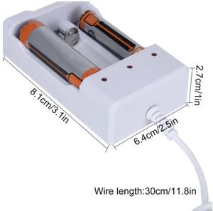 Chargeur de batterie USB à <span class=keywords><strong>charge</strong></span> rapide à <span class=keywords><strong>4</strong></span> emplacements avec protection contre les courts-circuits Station de batterie rechargeable AAA et AA - Product Image 5