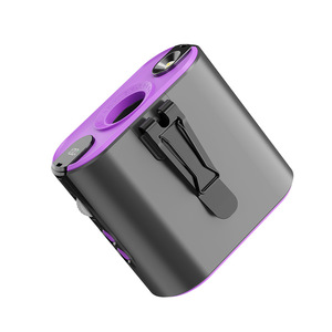 Portable Waist Clip Fan With Led <b>Light</b> Rechargeable Usb Powered For Outdoor Use - Product Image 1