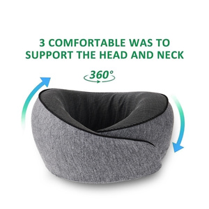 Almohada de Viaje Ergonómica Personalizable de Espuma Viscoelástica Pura, Directo de Fábrica, 360 °   Almohada de Viaje Portátil con Soporte Cervical - Product Image 2