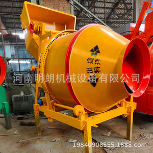 เครื่องผสมคอนกรีตพร้อมระบบยกอัตโนมัติสำหรับงานก่อสร้าง สีเหลือง บำรุงรักษาง่าย - Product Image 4
