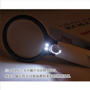 Lenti doppie 3x 45x con tre luci a LED, lettura portatile e lente d'ingrandimento gioielli di valutazione - Product Image 5
