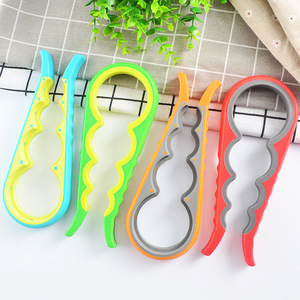 Multifunctional Four-in-One <b>Plastic</b> <b>Bottle</b> Cap Opener Household Kitchen Can Opener Non-slip Twist-Off Feature for Large <b>Small</b> - Product Image 2