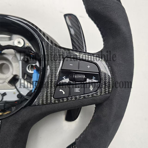 Volante Deportivo LED de Fibra de Carbono y Alcántara, el Más Popular, para BMW Serie G, M3 G20 G30 G80 M4 G82 M5 CS - Product Image 5