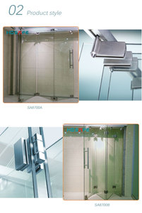 Portes pliantes en verre sans cadre, quincaillerie, salle de conférence, hall, restaurant, hôtel, villa, intérieur, extérieur, cloisons en verre, patio - Product Image 5