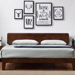 Lit en bois 180x200 pour usage domestique, mobilier de chambre à coucher, lits design - Product Image 2