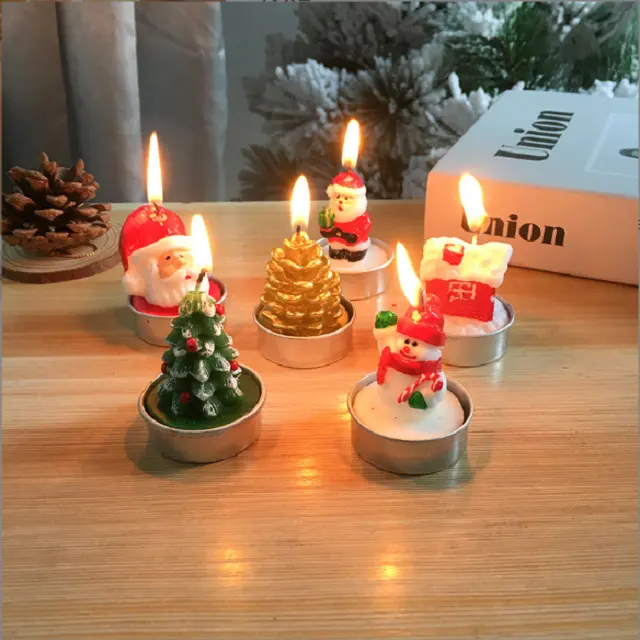 Luxury Christmas Candle Painted Decoration Christmas Gift Valentine's Day Confession Proposal Atmosphere Props