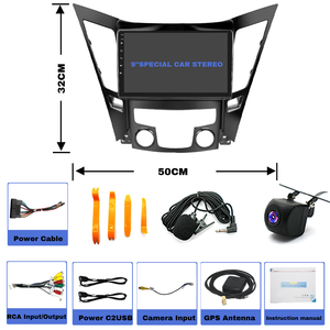 9in android13 xe Stereo đài phát thanh GPS navigation đơn vị đầu 2 + 32 gam cho Hyundai Sonata 2011-2015 không dây Carplay Android Auto BT WIFI - Product Image 6