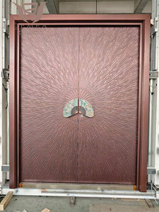 DEMEA diseño personalizado casa moderna puerta delantera impermeable puerta de seguridad de acero inoxidable para Villa entrada principal fabricado China - Product Image 4