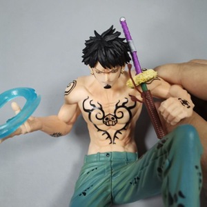 Figurine de collection Anime Trafalgar <span class=keywords><strong>Law</strong></span> en pose assise, échelle 1/6, 14 cm, en PVC, pour les fans hardcore, décoration de bureau ou de voiture, collection - Product Image 3