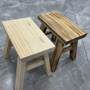 JP Stone Creek Taburetes de madera maciza para niños (paquete de 2) Robusto pequeño Cambio de zapatos de ordeño hecho a mano para niños o adultos-Paquete de 2 - Product Image 1