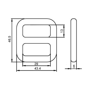 หัวเข็มขัดเหล็กหลอม (ชุบสังกะสี) ผู้ผลิต OEM/ODM ไต้หวัน 23kN - Product Image 4