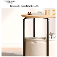 Table basse moderne minimaliste multifonctionnelle avec étagère de rangement pour salon