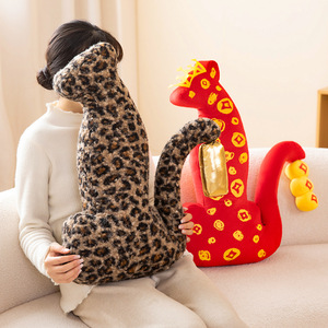 Almohada de Felpa con Diseño de Leopardo, 62 cm, Cojín Largo, Material Suave, Juguete de Peluche, Muñeco de Compañía, Regalos, Venta Directa de Fábrica, Venta al por Mayor - Product Image 2