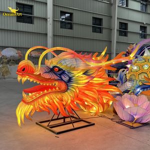 โรงงานโคมไฟซีกง โคมไฟช้างผ้าไหม LED กันน้ำ ทำมือ สำหรับเทศกาลดีวาลีและวันขอบคุณพระเจ้า - สีและขนาดที่ปรับแต่งได้ - Product Image 3