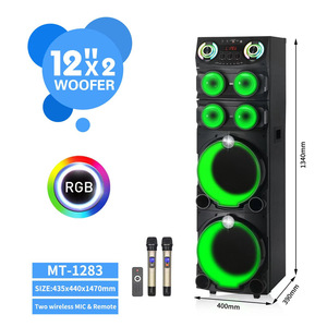 MT-1283 Portable <b>Speaker</b> 3060W Multi Color Lights Outdoor Karaoke <b>USB</b> TF Card Support - Product Image 5
