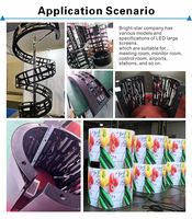Module LED souple personnalisé P5 haute luminosité pour intérieur - Affichage LED flexible couleur pleine haute qualité P5 180 degrés