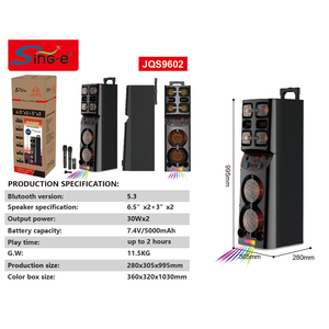 Jqs9602 không dây di động BT loa công suất cao Karaoke âm nhạc hộp RGB LED cho các bữ<span class=keywords><strong>a</strong></span> tiệc gia đình ngoài trời nhà hát loa âm thanh - Product Image 3
