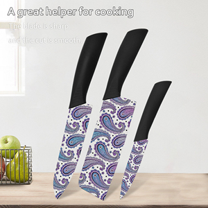 Ensemble de couteaux utilitaires de qualité supérieure en gros, lames en céramique plastique - Présentation de luxe pour cadeaux de mariage, événements spéciaux, livraison gratuite - Product Image 4