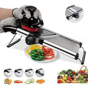 Mandoline mandולינה slicer 304 נירוסטה חותך חתוך slicer עבור גאדג 'טים מטבח