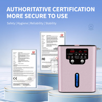 Générateur de gaz brun 1500 ml pour inhalation d'H2, machine d'inhalation d'hydrogène moléculaire intelligente à usage commercial O2 SPE PEM