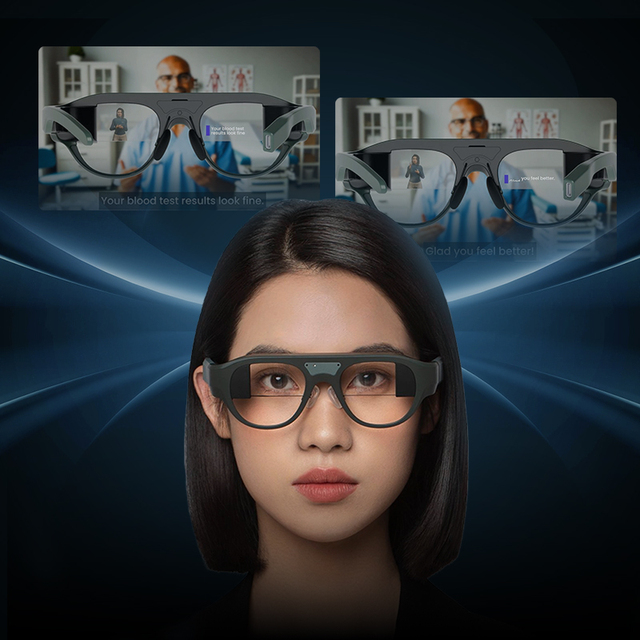 High Quality 3D AR Glasses Metaverse Smart Glass VR Instant Translation for Hearing-Impaired Supports Multiple Languages
