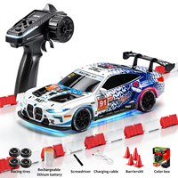 Voiture de course RC électrique 4x4 à l'échelle 1:43 Zhorya, 2.4G, semi-proporcional, gyroscope, lumières LED, servomoteur, suspension, RTR pour enfants
