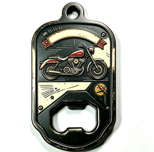 Abrebotellas Personalizado con Forma de Placa de Identificación de Perro, Moneda Conmemorativa Metálica Coleccionable, Regalo - Product Image 3